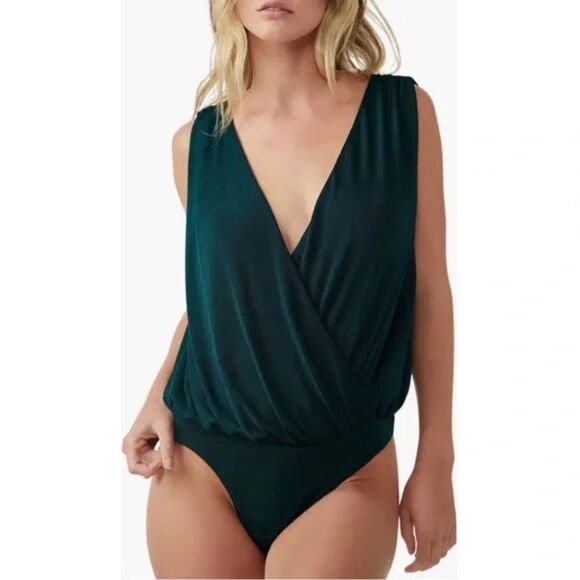 Free People Tops - NEW Free People Night Owl Bodysuit - size XS